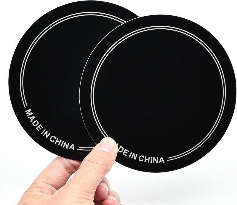 Surf turtle 2 PCS Single Pedal Patch,Self-Adhesive Drumhead Patch Protector for Kick Drum Percussion Accessories,Black - Image 4